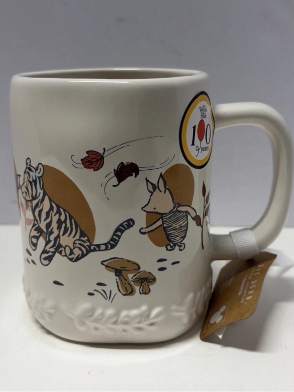 Ceramic Winnie the Pooh & Friends 100 Years Blessed White & Tan Coffee Tea Mug